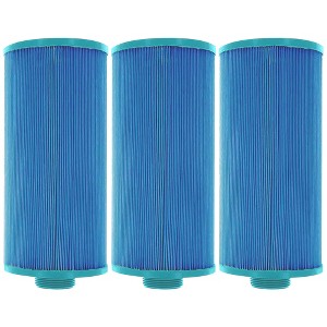 Hurricane Filters Elite Aseptic Spa Filter Cartridge for Unicel 4CH-24, PGS25P4, Filbur FC-0131, After Hours Spas, Nemco Spas, and Threaded 25, 3 Pack - 1 of 4