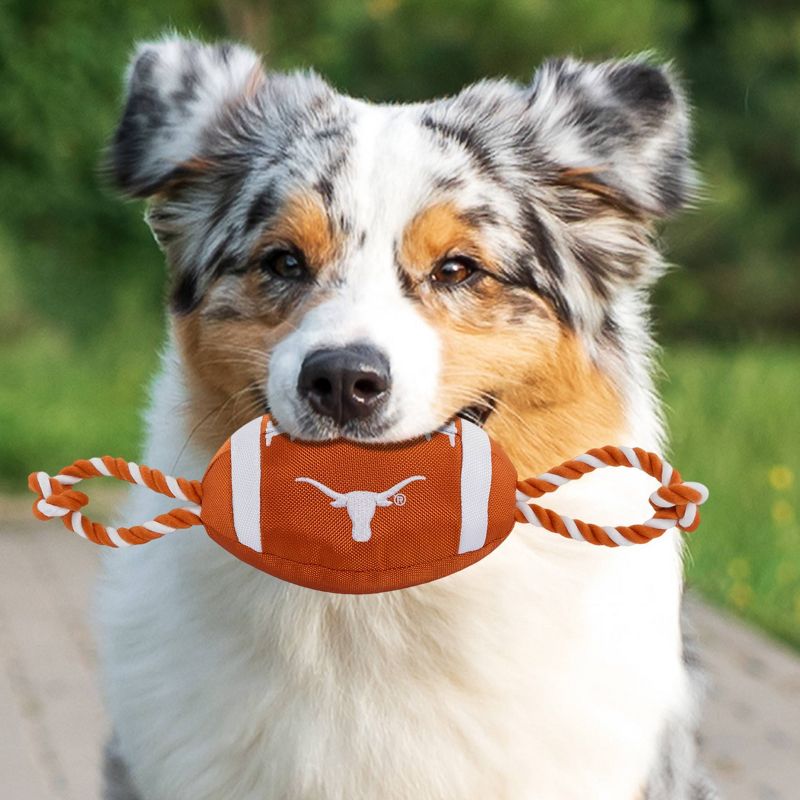NCAA Texas Longhorns Nylon Football Dog Toy, 3 of 5