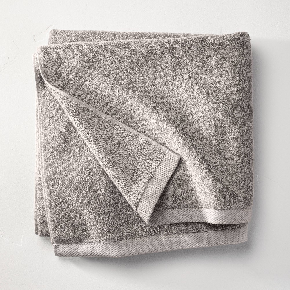 Photos - Towel Organic Bath  Gray - Casaluna™