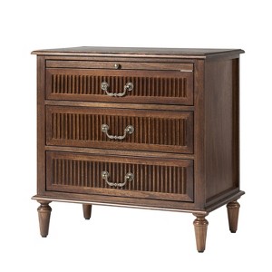 Herlinda 3-Drawer Nightstand with Built-In Outlet|ARTFUL LIVING DESIGNS - 1 of 4