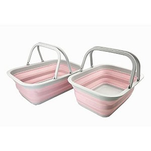 SAMMART 9.2L (2.3 gallons) Collapsible Plastic Tub with Handle - 1 of 4