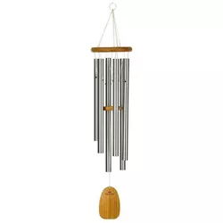Woodstock Chimes Signature Collection, Chimes of Olympos, 36'' Silver Wind Chime OWS