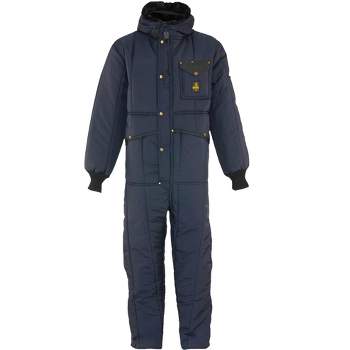RefrigiWear Men's Iron-Tuff Insulated Coveralls with Hood -50F Cold Protection