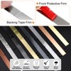 Unique Bargains Self-Adhesive Stainless Steel Mirror Finish Peel and Stick Wall Trim - 3 of 4
