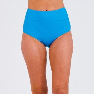 Women's Color Block High-waisted Bikini Bottom - 1 of 3