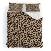 Deny Designs Iveta Abolina Brown Leopard King Duvet and Sham Set (2-3pc Set) - 2 of 4
