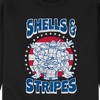 Men's - Teenage Mutant Ninja Turtles - Shells And Stripes Graphic Fleece Sweatshirt - 2 of 4