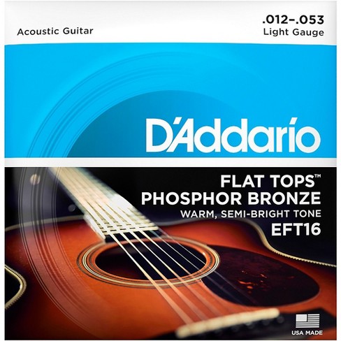 D addario Eft16 Flat Top Pb Light Acoustic Guitar Strings Target