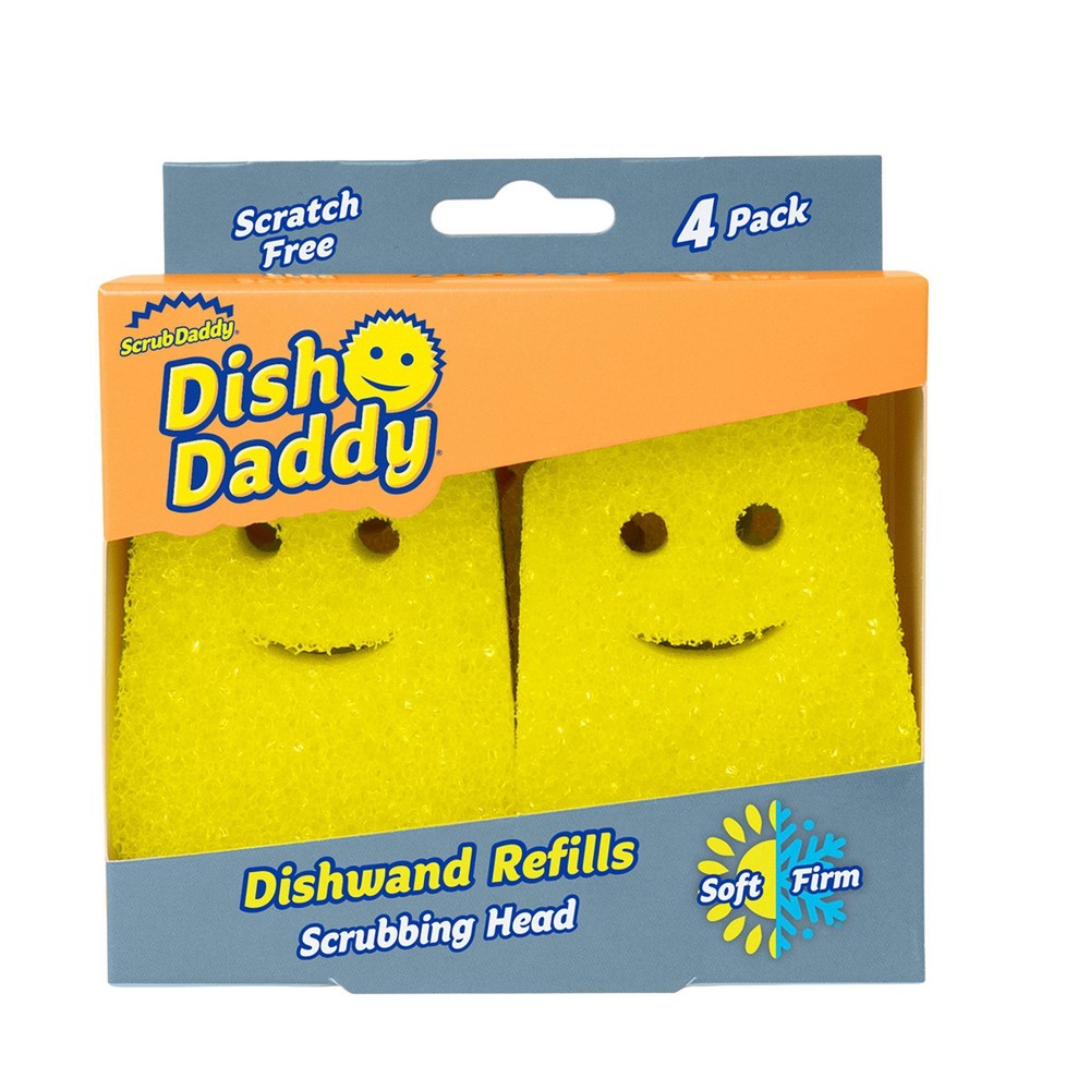 Photos - Garden & Outdoor Decoration Scrub Daddy Dish Daddy Dish Wand Refill - Unscented - 4ct