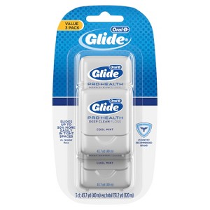 Oral-B Glide Pro-Health Cool Mint 40M Deep Clean Dental Floss - 3ct