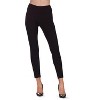 Memoi Quilted Patch Cotton Blend Mid Rise Fashion Leggings - 2 of 4