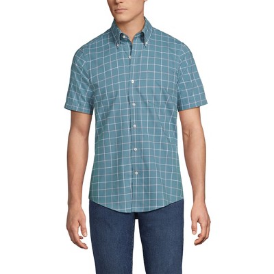 Lands' End Men's Short Sleeve No Iron Twill Shirt