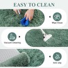 TROPOW Large Fluffy Living Room Area Rug Soft Plush Bedroom Throw Carpet Modern Solid Color Shaggy Rug Non Slip Non Shedding Fuzzy Faux Fur Area Rug - 4 of 4