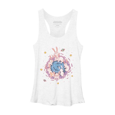 Women's Design By Humans Rabbit Hole By Chofy87 Racerback Tank Top