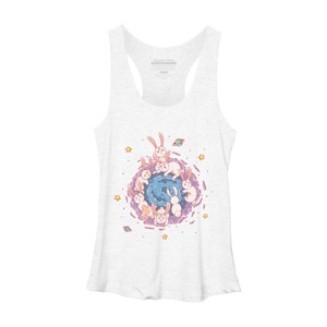 Women's Design By Humans Rabbit Hole By Chofy87 Racerback Tank Top - 1 of 3