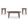Signature Design by Ashley Gordonay 3-Piece Coffee Table Set with End Tables - Brown Wood-Tone Finish - 4 of 4
