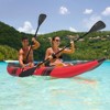 Costway Inflatable Water Float Set Portable 2-person Kayak with Aluminium Oars EVA Padded Seat Blue/Red/Turquoise/Yellow - 3 of 4