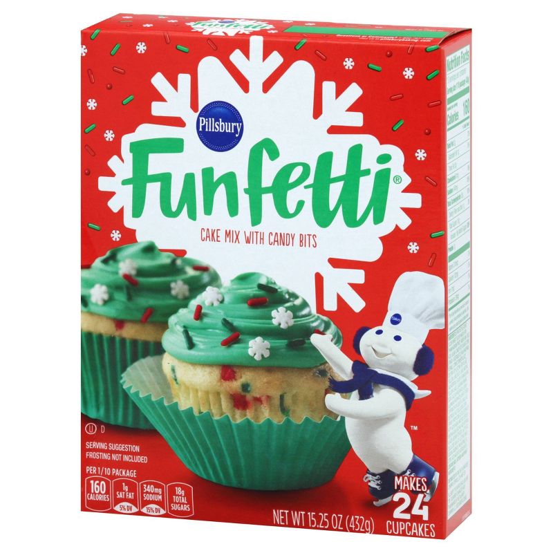 Pillsbury Funfetti Holiday Cake Mix with Candy Bits - 15.25oz, 4 of 6