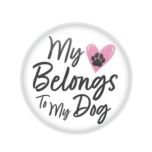 Beistle My Heart Belongs To My Dog Button, 2", (6/Pkg) Multicolored - 1 of 4