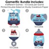 Big Dot of Happiness Railroad Party Crossing - 4 Steam Train Baby Shower Games - 10 Cards Each - Gamerific Bundle - 3 of 4