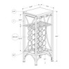 Monarch Specialties Home Bar Wine Rack Metal Black Black Transitional - 4 of 4
