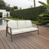 Covers&All Outdoor Sunbrella Deep Seat Cushion Set for Outdoor Furniture, 24in D x 22in W, White - 2 of 4
