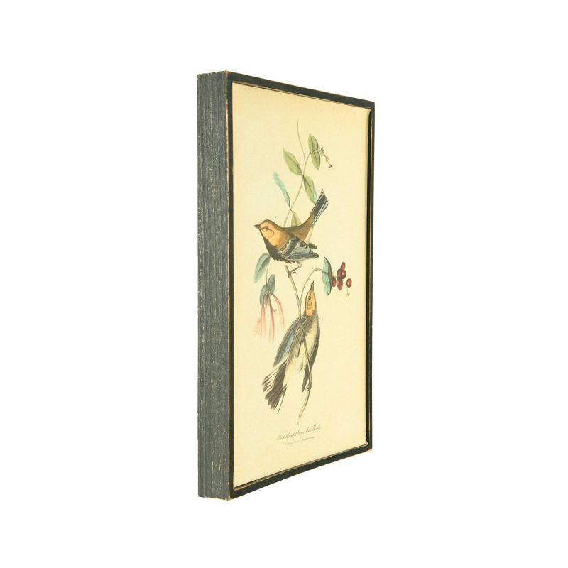 7.8&#34; x 11.7&#34; (Set of 4) Styles Vintage Bird on Branch Wood Framed Wall Art - Storied Home, 5 of 8