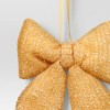 6.5" Christmas Tinsel Bow Ornament Gold - Wondershop™ - 3 of 3