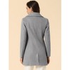 INSPIRE CHIC Women's Elegant Notched Lapel Button Single Breasted Winter Coat - 4 of 4