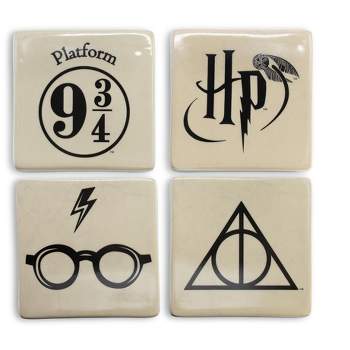 Seven20 Harry Potter Icons Ceramic Square Drink Coasters | Set of 4