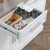 NicBex 2 Drawer Kitchen Island Cart with 2-Door Cabinet,Kitchen Island with Rack and Metal Handles,Modern Kitchen Table,Island Table for Kitchen - 4 of 4