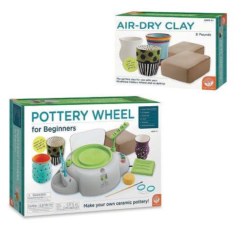 MINDWARE POTTERY WHEEL FOR BEGINNERS SET CRAFTING MAKE POTTERY NEW