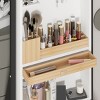 360° Swivel Jewelry Armoire, Jewel Armoire With 2 Bottom Drawer, Jewelry Box For Women With Spacious Storage Area-Cuddlewood - 3 of 4