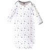Hudson Baby Infant Cotton Long-Sleeve Gowns 4pk, Star And Moon, 0-6 Months - 4 of 4