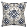 Creative Products Faded Blue Gray Medallions 18x18 Indoor / Outdoor Pillow - 2 of 4