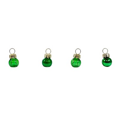 Craftoutlet.Com 0.5 Inch Tiny Glass Ball Ornament Set Christmas Tree Ornament Sets