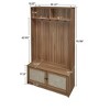 DOMETOUR Closet Suitable for Living Room, Entryway, Bedroom - 2 of 4