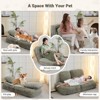 Adjustable Human Dog Bed, Convertible Lazy Sofa Bed with 5 Backrest Position, Pillow and Cushion, Cozy Dog Bed, Floor Chair Bean Bag for Living Room - 4 of 4