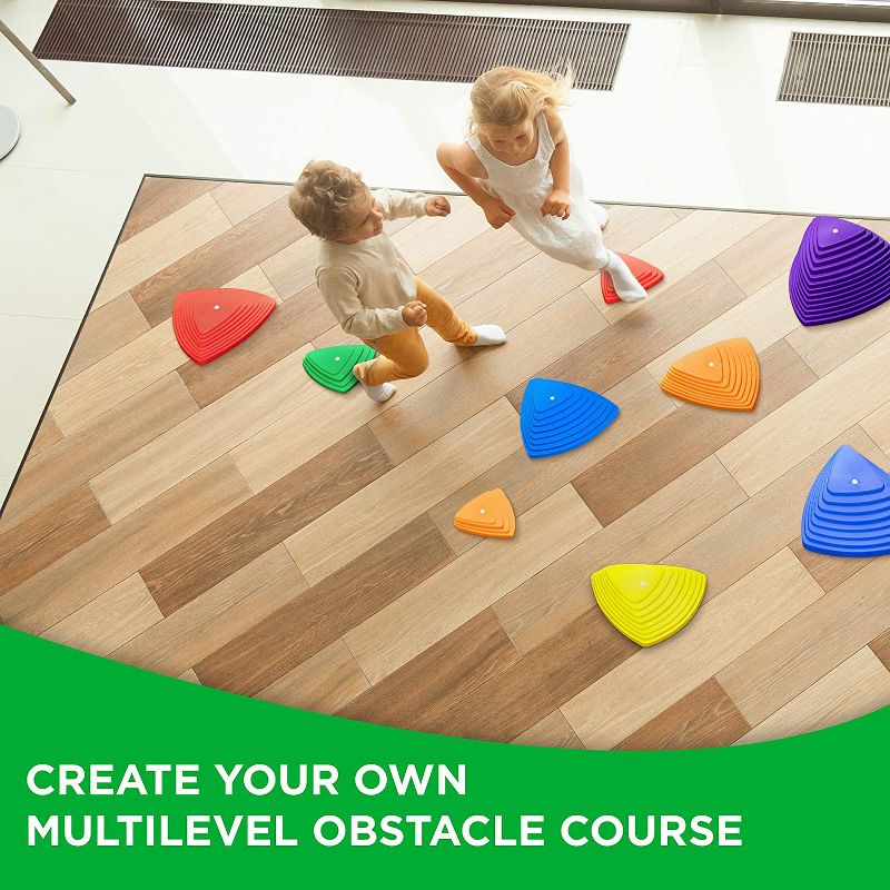 Sunny & Fun Balance Stepping Stones Obstacle Course for Kids - 11 pcs., 5 of 8
