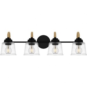 Quoizel Lighting Seabreeze 4 - Light Vanity in  Matte Black - 1 of 1