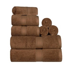 Luxury Cotton Heavyweight Ultra-Plush 8 Piece Towel Set by Blue Nile Mills - 1 of 4