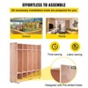 Dexmalle Classroom Cubby with Coat Lockers,Natural - 4 of 4