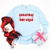 Simply Sage Market Women's Christmas Movies and Chill Checkered Long Sleeve Garment Dyed Graphic Tee - 2 of 2