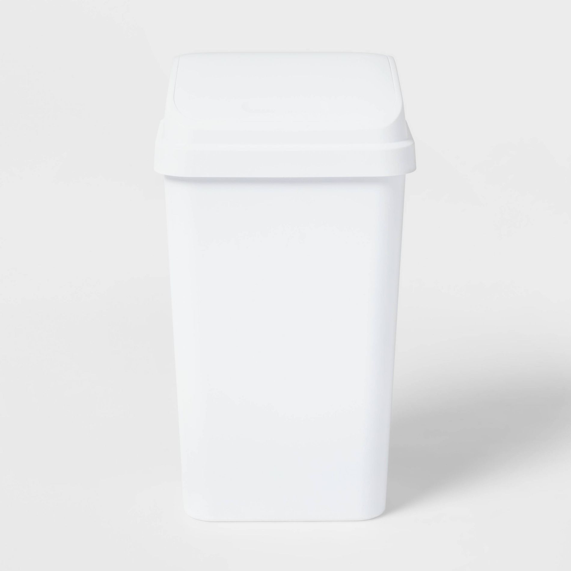 13gal Swing Top Waste Basket White - Brightroom™: Kitchen Trash Can, 13 Gallon Capacity, Textured Plastic, Indoor Use
