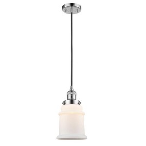 Canton - 1 Light Cord Hung Mini Pendant In Industrial Style-10 Inches Tall and 6 Inches Wide - 1 of 1