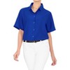 LA LEELA Womens Summer's Casual Blouse Shirt Blouses Short Sleeve Button Up Dress Tops Tee Shirts Coverup Hawaiian Dresses for Women - 4 of 4