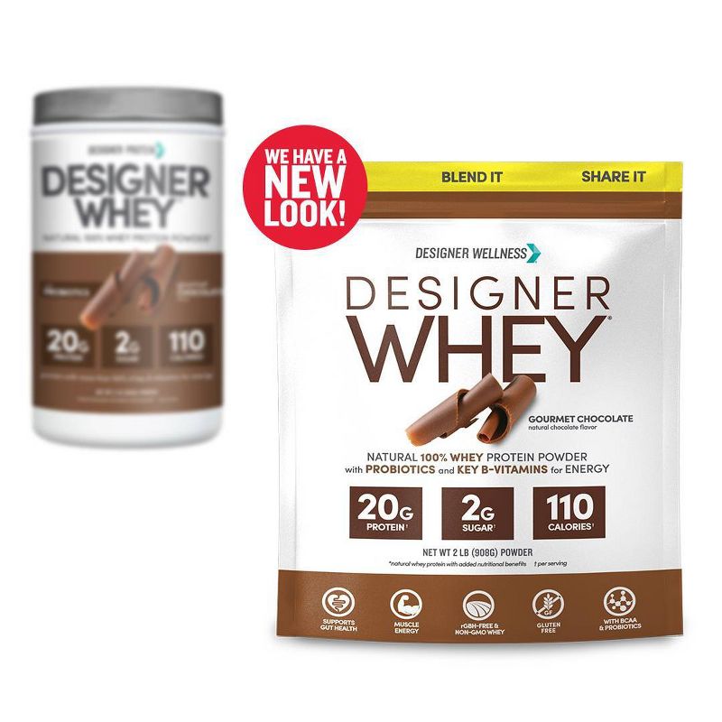 Designer Whey Protein Powder - Gourmet Chocolate - 32oz, 5 of 6
