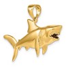 Black Bow Jewelry 14k Yellow Gold 3D Shark Pendant - 4 of 4