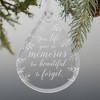 Personalization Mall Memorial Teardrop Engraved Glass Ornament - 2 of 2