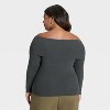 Women's Long Sleeve Off the Shoulder Pullover Sweater - A New Day™ - 2 of 3